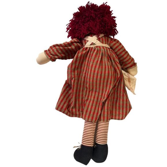 3PC Vintage Raggedy Ann & Andy Primitive Fabric Dolls  (Set of 3) - Picture 2 of 16